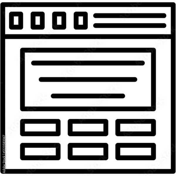 Fototapeta Bounce Rate Icon