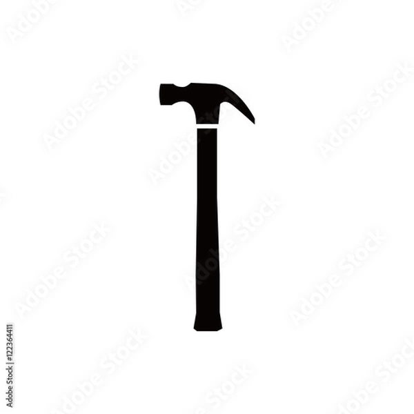 Obraz hammer icon stock vector illustration flat design
