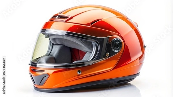 Obraz Orange Motorcycle Helmet