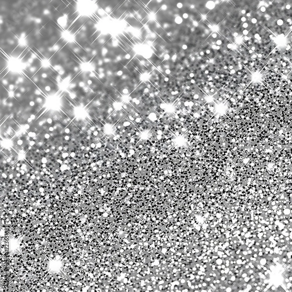 Obraz silver glitter background