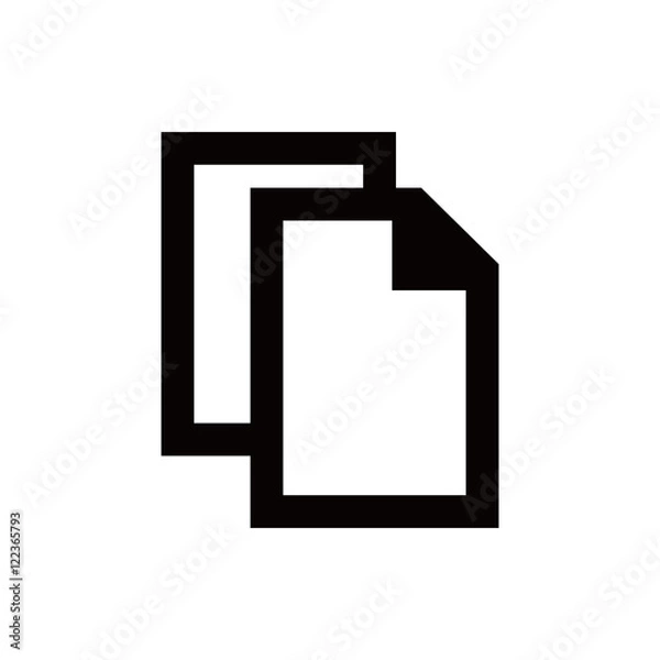 Obraz copy icon stock vector illustration flat design