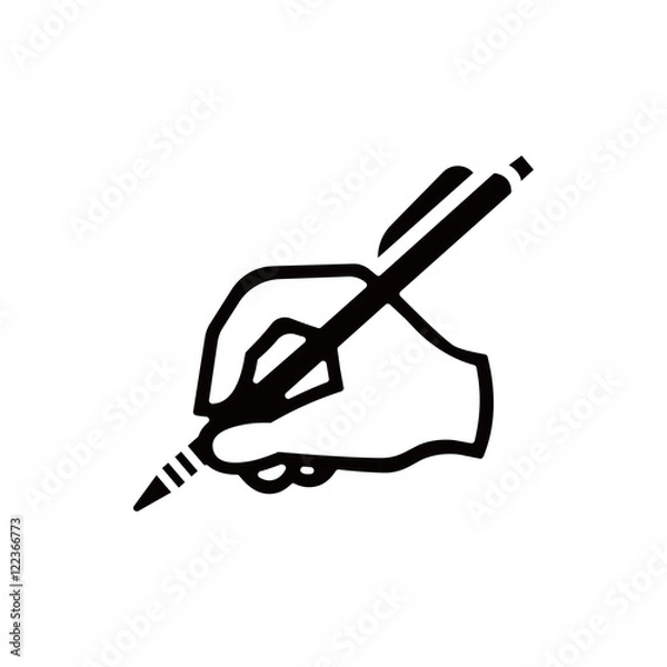 Obraz hand writing icon stock vector illustration flat design
