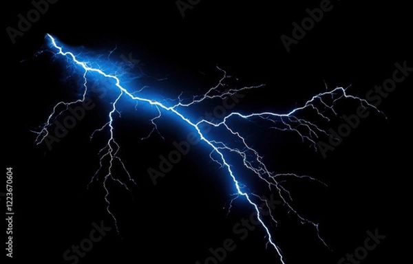 Obraz lightning in the night sky 
