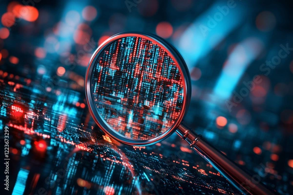 Obraz fiber optics background