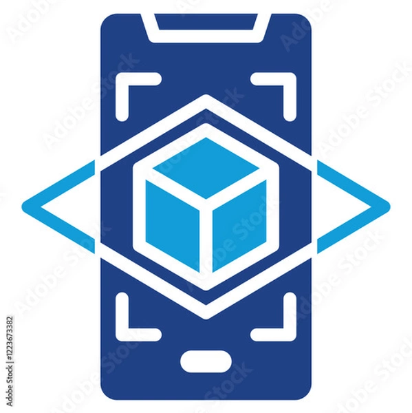 Fototapeta Augmented Reality Dual Tone Icon