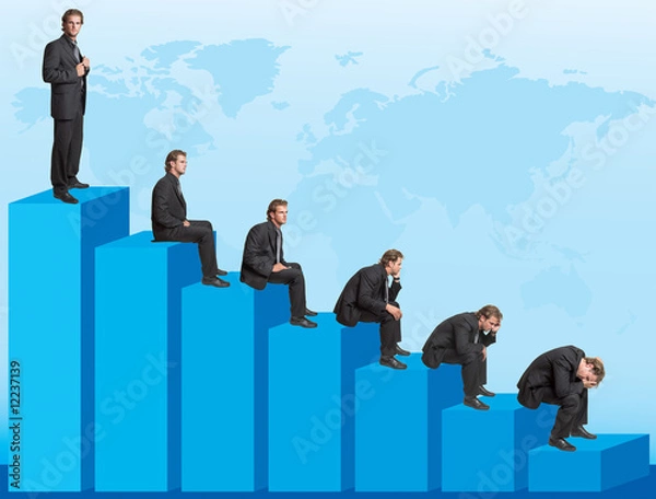 Obraz Declining chart