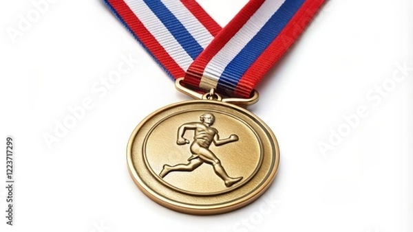 Fototapeta Gold Medal with Runner Design