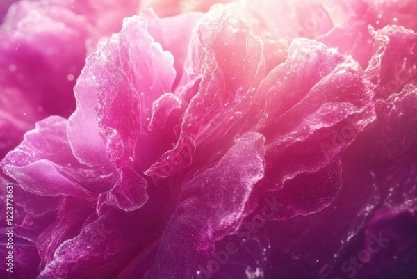 Fototapeta Vibrant neon pink abstract background with soft glowing texture