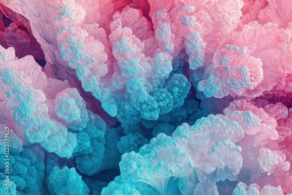 Fototapeta Vibrant  image of multilayered crystalline structures