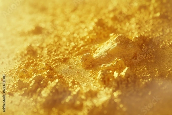 Fototapeta   image with metallic yellow texture