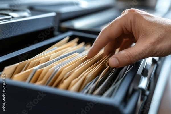 Obraz Doctor meticulously managing secure patient health information, ensuring precise and professional compliance with all relevant regulatory standards Maintaining the confidentiality and integrity of