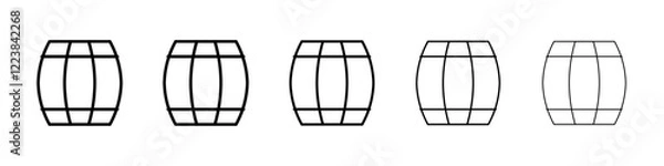 Obraz Barrel icon Vector logo sign