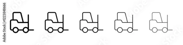 Obraz Forklift icon Vector logo sign