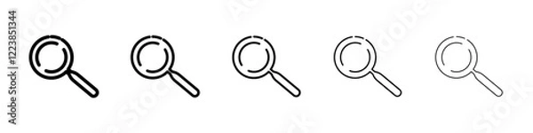 Obraz Magnifier icon Vector logo sign