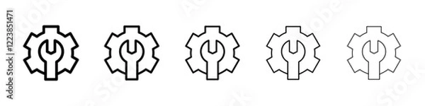 Obraz maintenance icon Vector logo sign