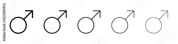 Obraz Male icon Vector logo sign