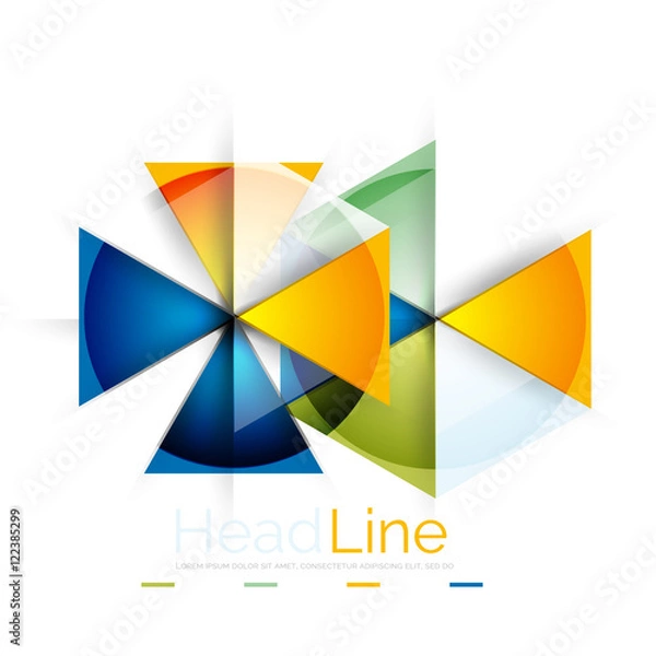 Fototapeta Triangle abstract background