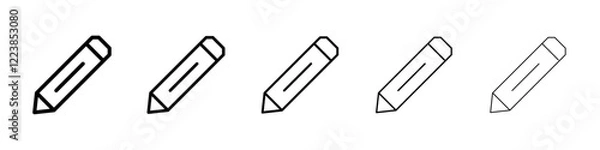 Obraz Pencil icon Vector logo sign