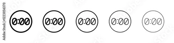 Obraz Timer icon Vector logo sign