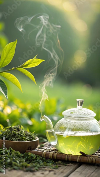 Fototapeta green tea