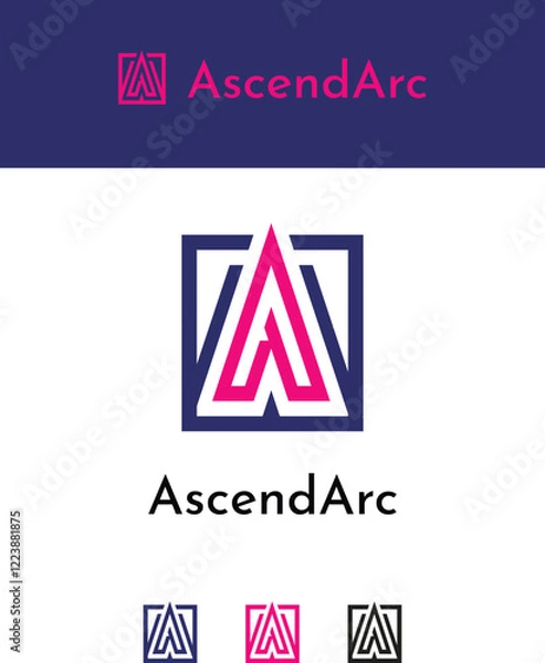 Obraz A letter modern logo Design template