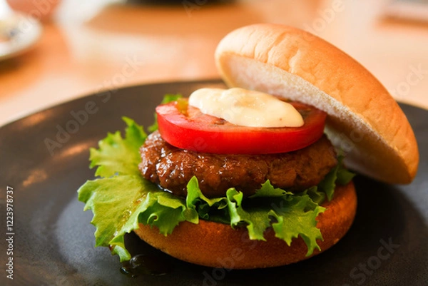 Obraz 美味しそうなハンバーガー