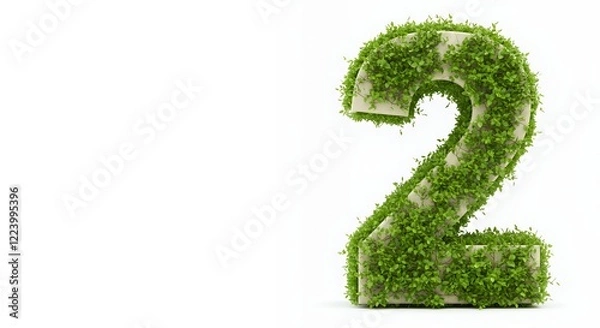 Fototapeta Number Two Covered in Lush Green Foliage