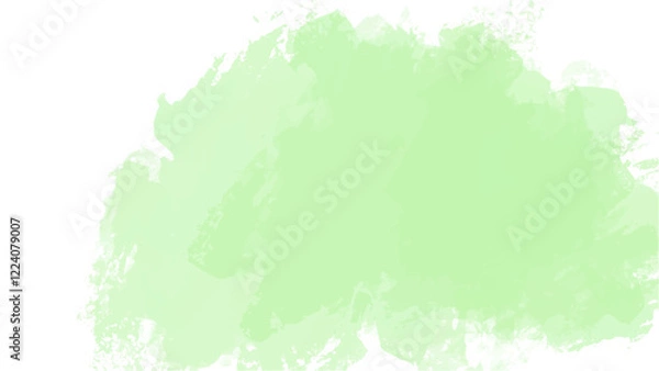Fototapeta Abstract green watercolor background.Hand painted watercolor. vector