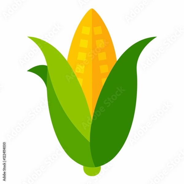 Obraz  Corn icon vector on white background.