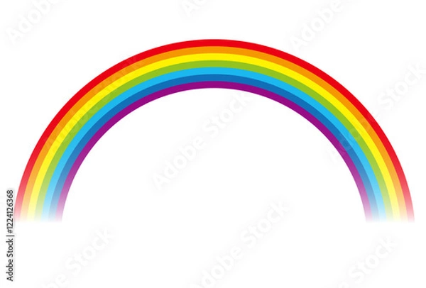 Fototapeta 虹　カラフル　水彩　グラデーション　アイコン