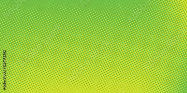 Fototapeta Dots halftone yellow green color pattern gradient texture background. vector ilustration