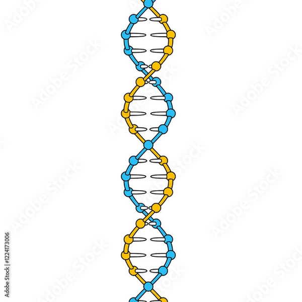 Obraz DNA二重らせん構造