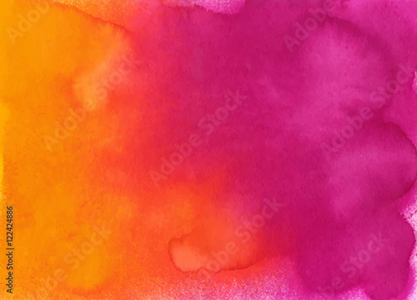 Fototapeta Colorful abstract watercolor texture with splashes and spatters. Modern creative watercolor background for trendy design.