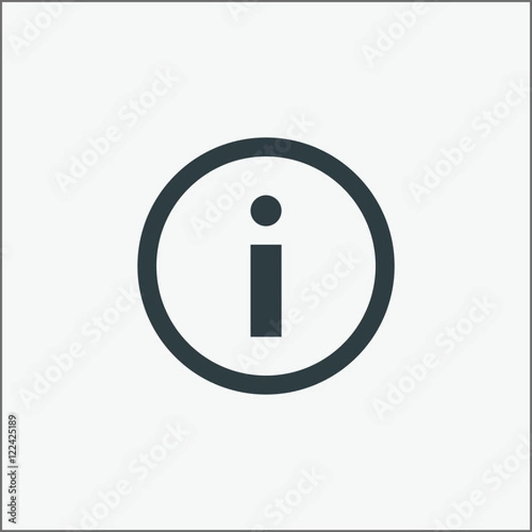 Obraz Info icon vector illustration.