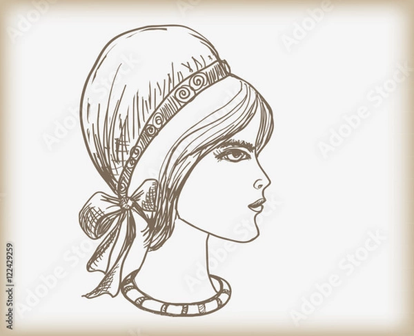 Obraz Female profile.