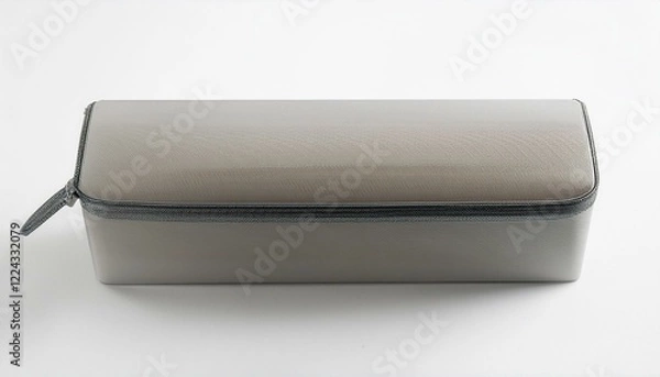 Fototapeta Pencil box mockup on a white background. Generated image