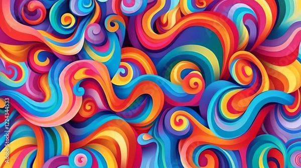 Fototapeta colorful background, AI generated