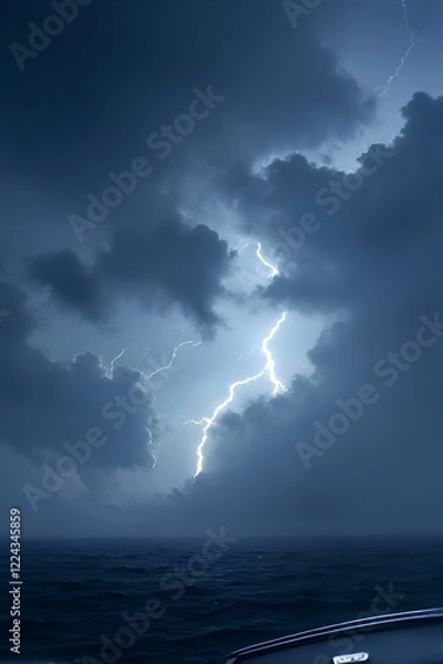 Obraz lightning in the sea
