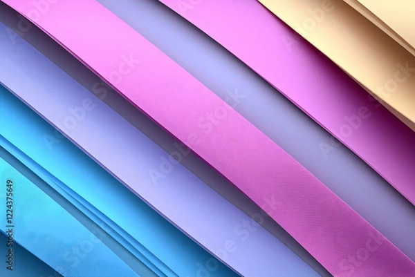 Obraz Abstract 3D Diagonal Stripes Background