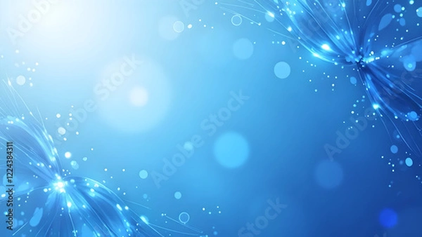 Obraz blue abstract background