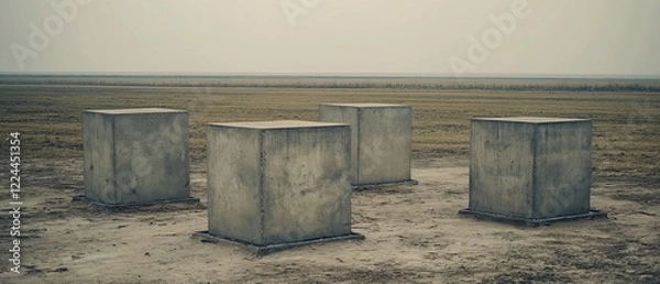 Fototapeta The mysterious megaliths of Puma Punku processed s_009