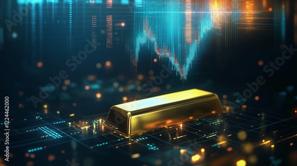 Obraz gold price chart