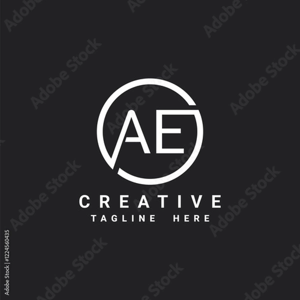 Fototapeta Initial Letter KA K A Logo Design with Creative Modern Business Typography Vector Template.