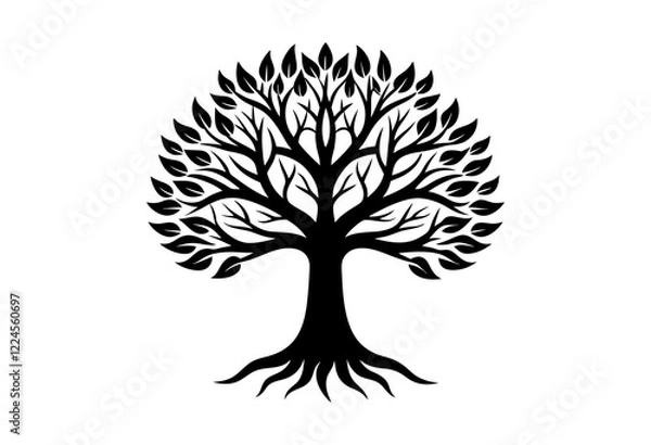 Fototapeta tree silhouette vector