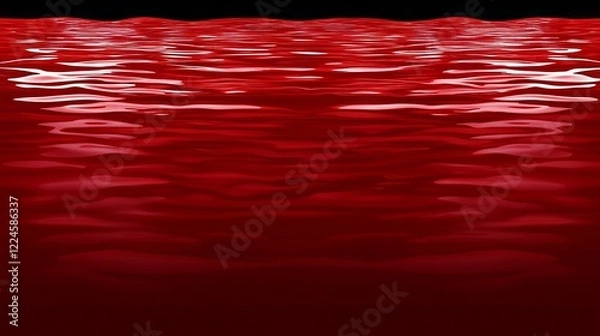 Obraz Crimson Liquid Surface Rippling Red Water Texture