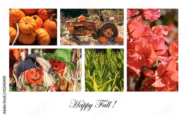 Obraz Happy Fall greeting card