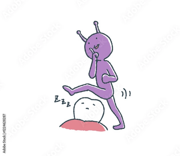 Obraz ゆるい虫歯菌は歯をまたぐ