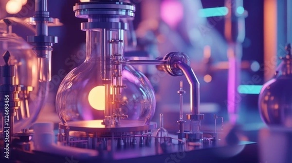 Obraz Calorimeter measures heat. Generative AI