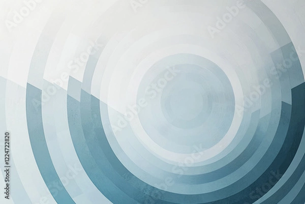 Fototapeta Abstract circular patterns in varying shades of blue create a serene background for design projects