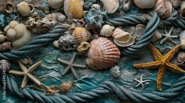 Fototapeta Marine decor. Generative AI
